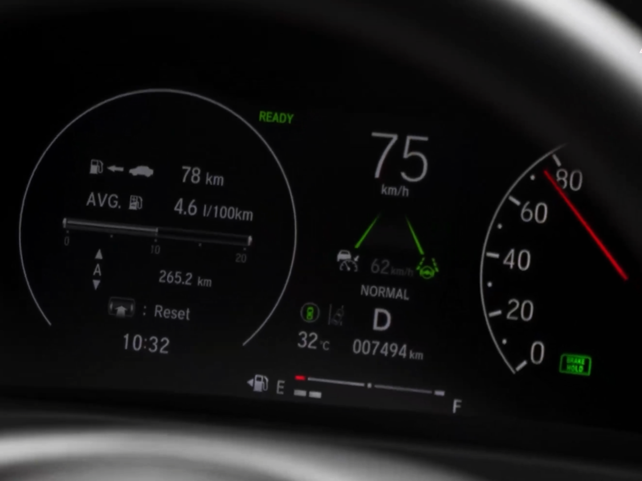 Giao diện công nghệ an toàn Honda Sensing