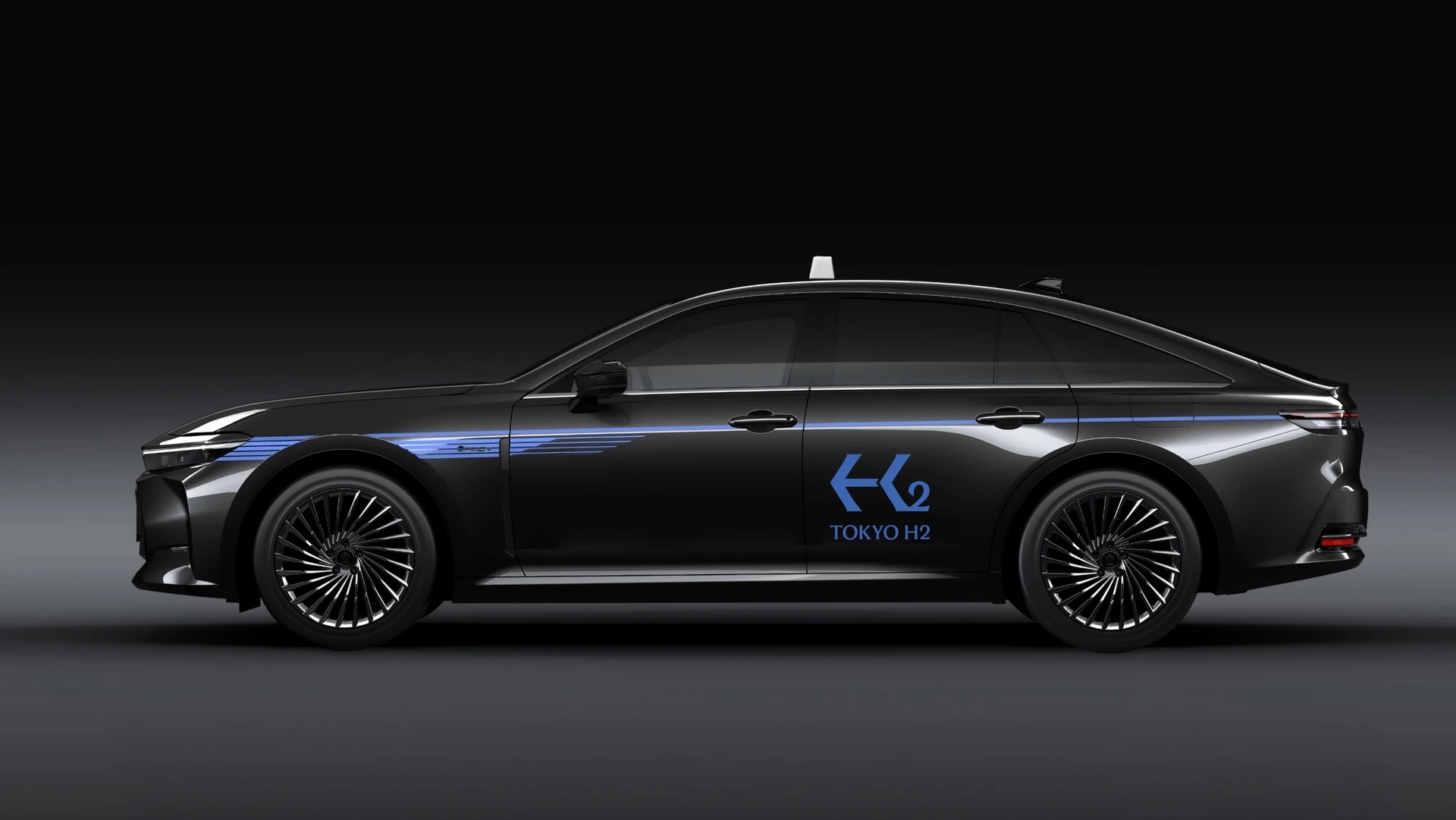 Những chiếc taxi Crown chạy bằng pin nhiên liệu hydro