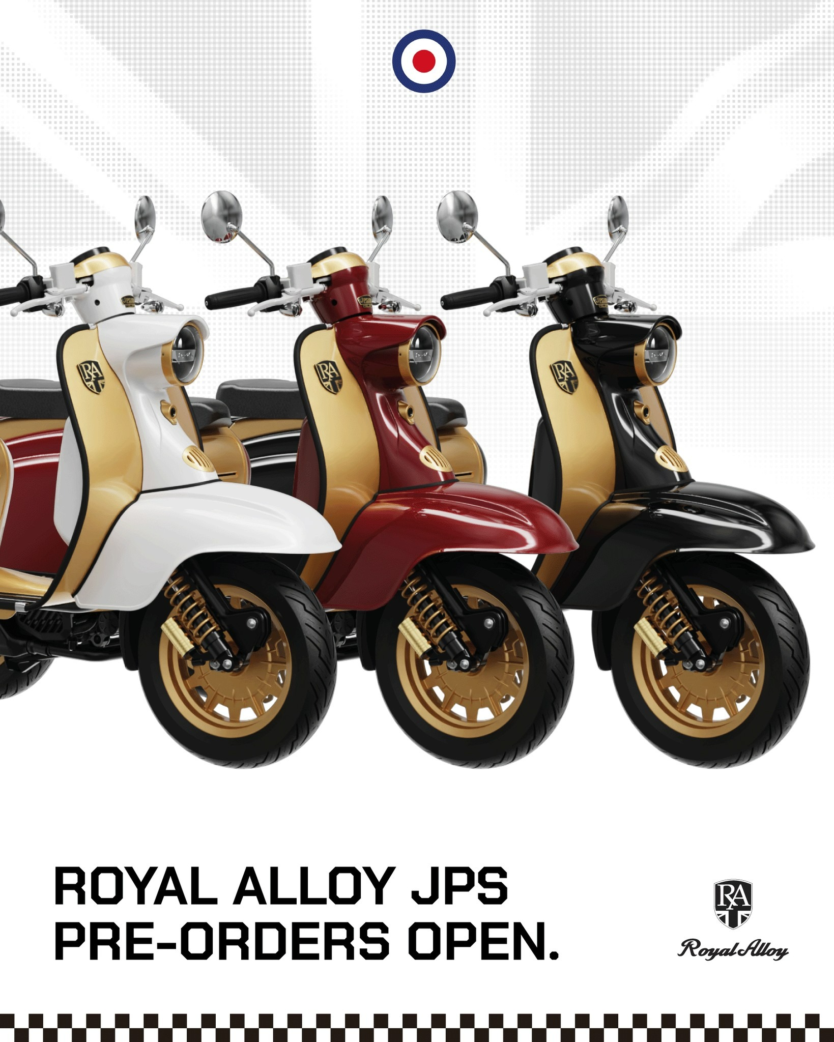 Mẫu xe tay ga Royal Alloy JPS 350: Cổ điển đến từng tấm thép, hiện đại đến từng chi tiết!- Ảnh 5. Phối màu vàng đen đặc trưng John Player Special trên JPS 350