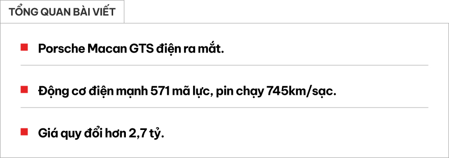 Ngoại hình Porsche Macan GTS màu đen với các chi tiết thể thao