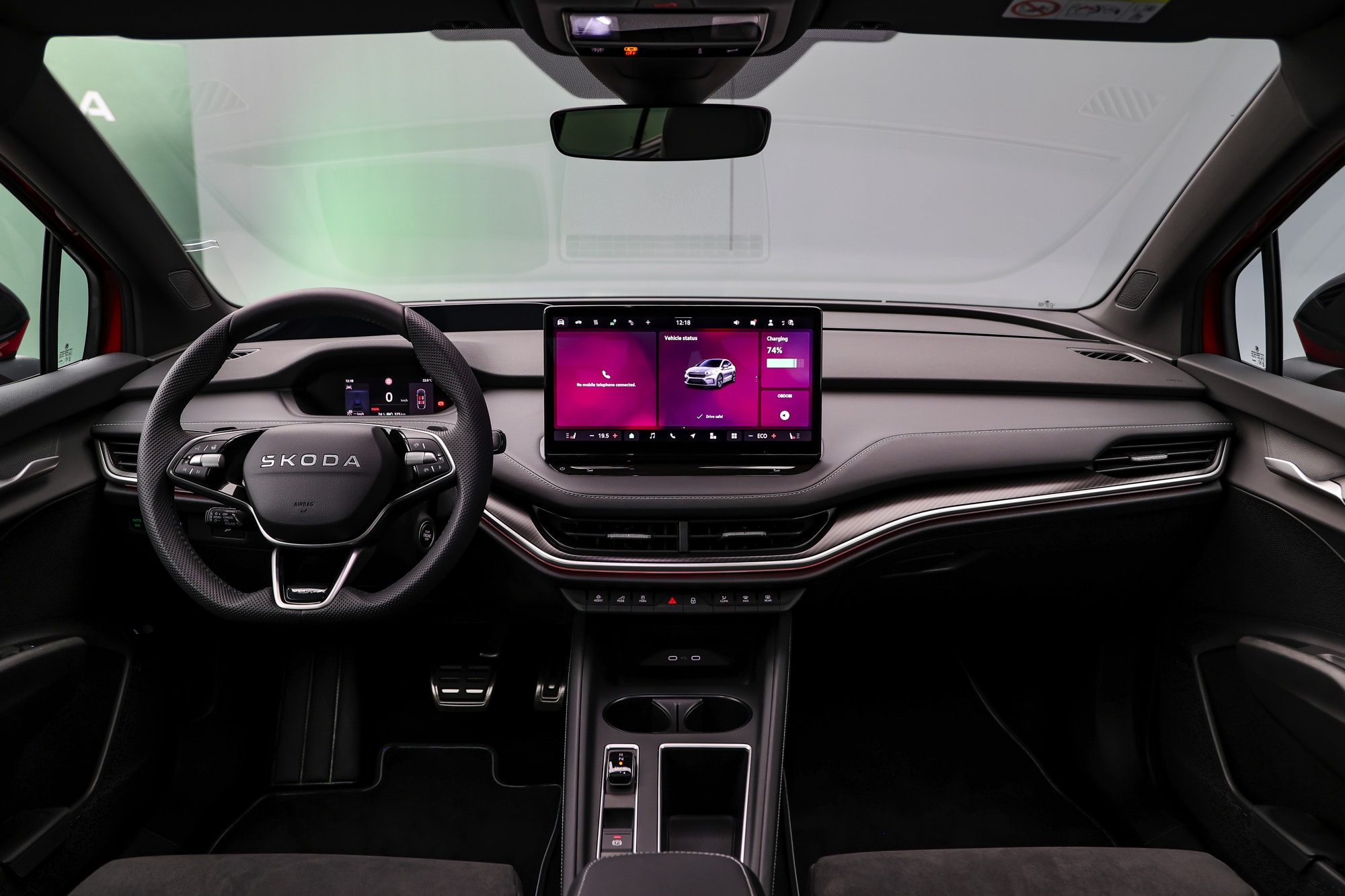 Nội thất Skoda Enyaq 2025 tương tự Elroq Khoang lái hiện đại của Enyaq 2025