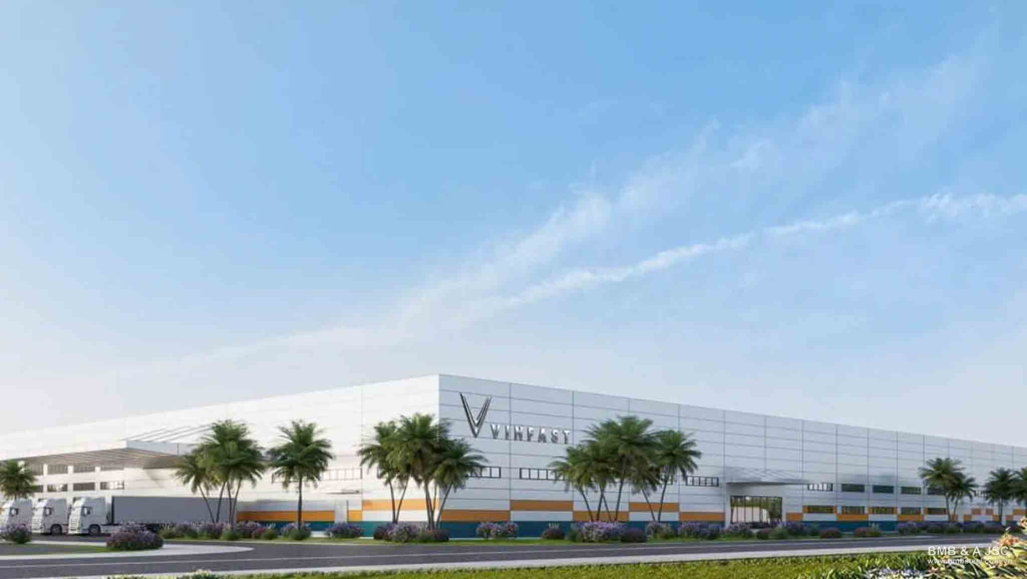 Phối cảnh nhà máy VinFast Indonesia Nhà máy VinFast đang xây dựng tại Indonesia