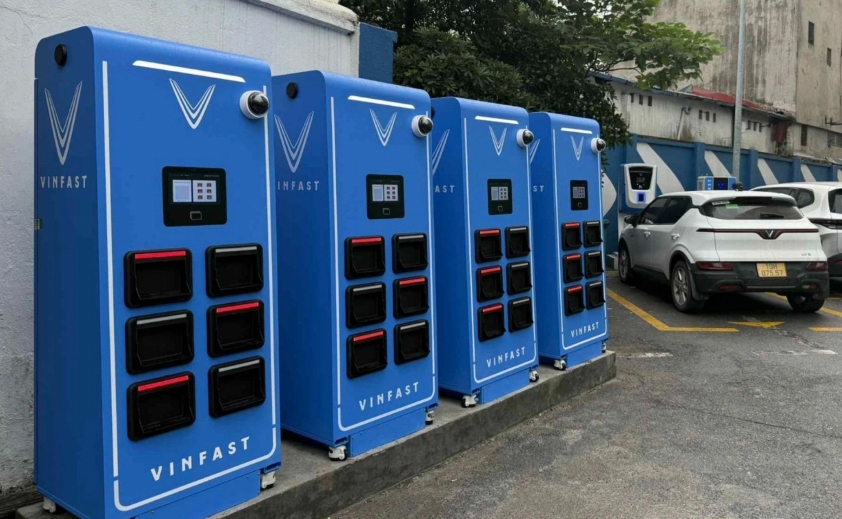 Trạm đổi pin xe máy điện Trạm đổi pin thiết kế hiện đại