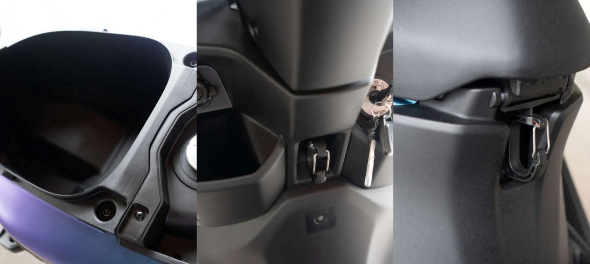 Tiện ích chứa đồ trên Yamaha Ego Gear Pro Hybrid Không gian chứa đồ rộng rãi của xe