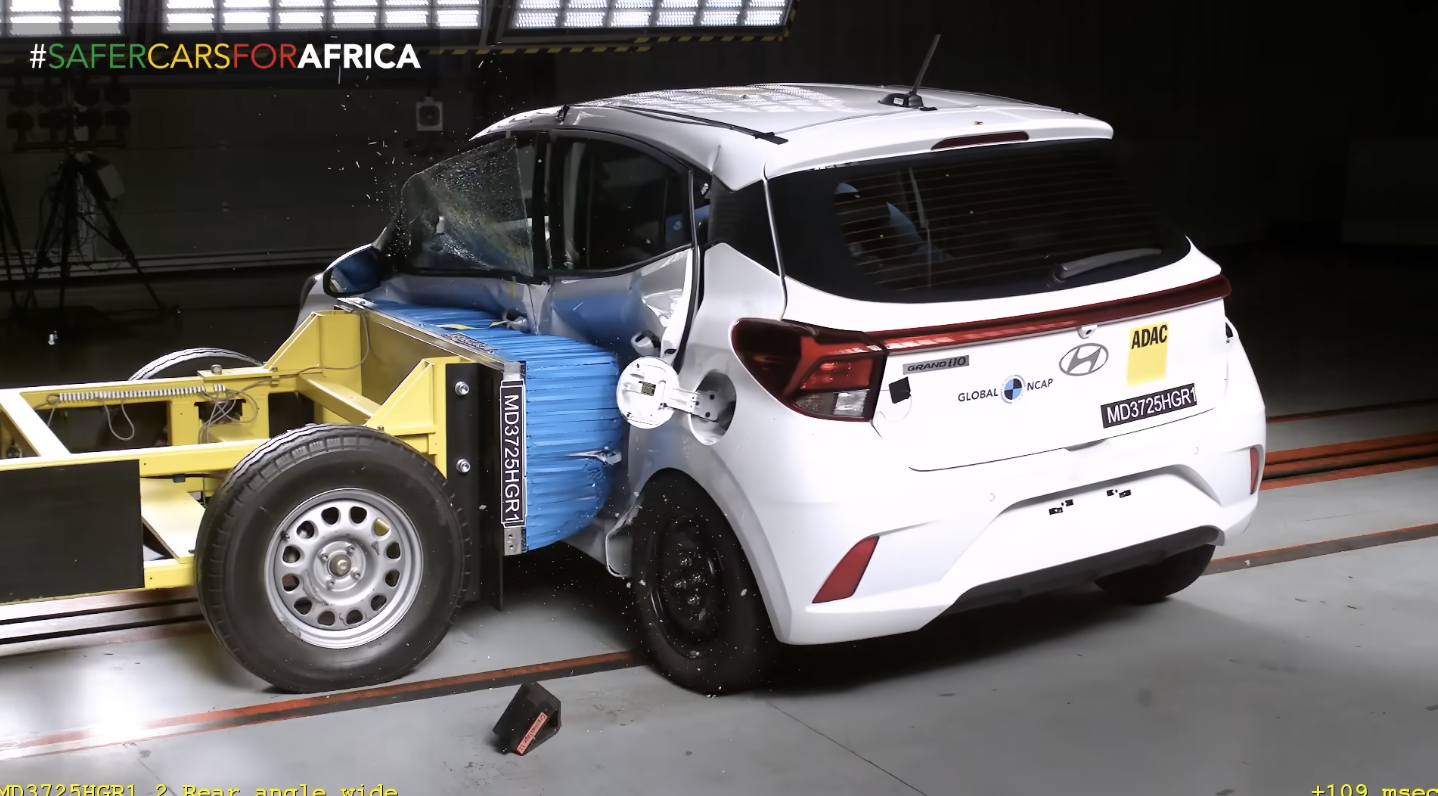 Kết quả đánh giá bảo vệ người lớn rất thấp Đánh giá an toàn người lớn trên Hyundai Grand i10