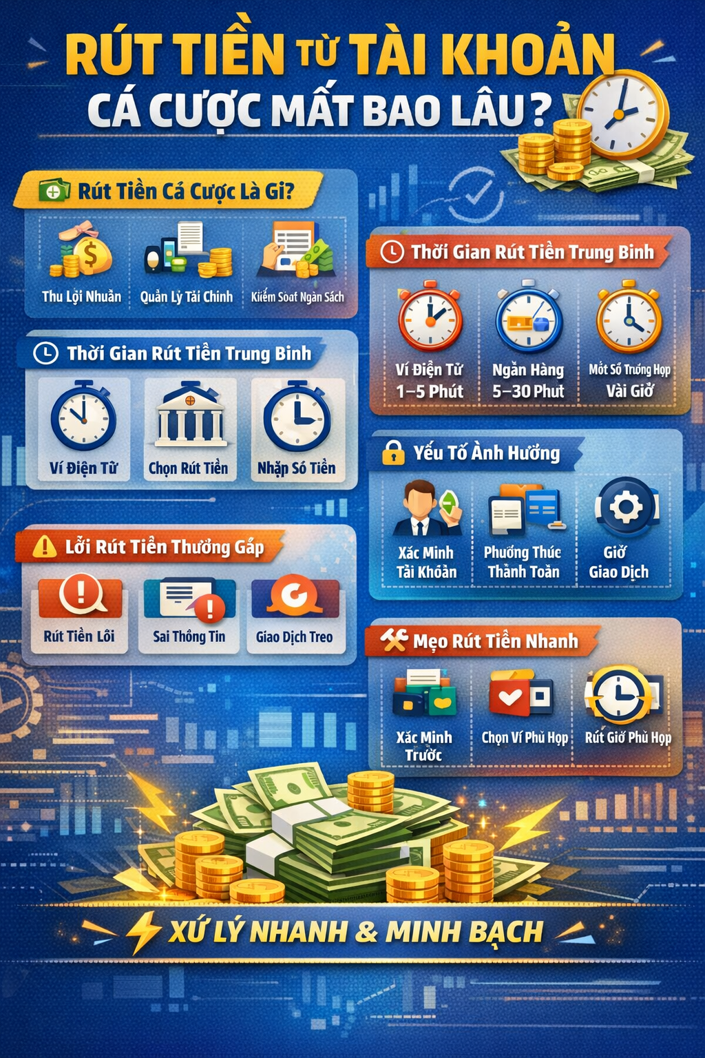 Hướng dẫn rút tiền từ tài khoản cá cược